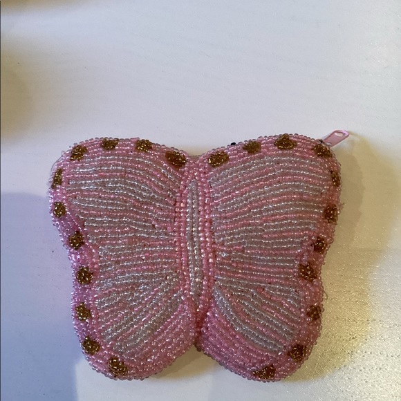 Beaded butterfly coin purse - Picture 1 of 1